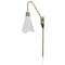 Nuvo Tango 1-Light Wall Sconce - Matte White with Burnished Brass 60/7468 - alternate 3